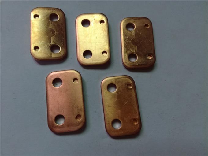 Reines Kupfer etikettiert das Metall, das Teile, progressive Blech-Würfel des freien Raumes stempelt  2