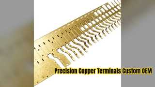 Precision Copper Electrical Terminals Custom OEM Stamping